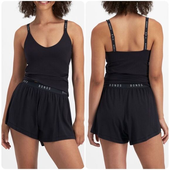 NWT Bonds Comfy Livin Support Singlet in Black - Small - Picture 1 of 7